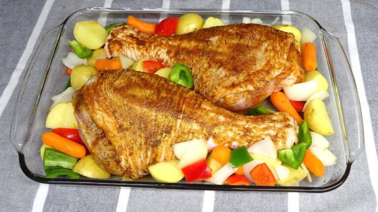 muslos de pavo al horno tiempo