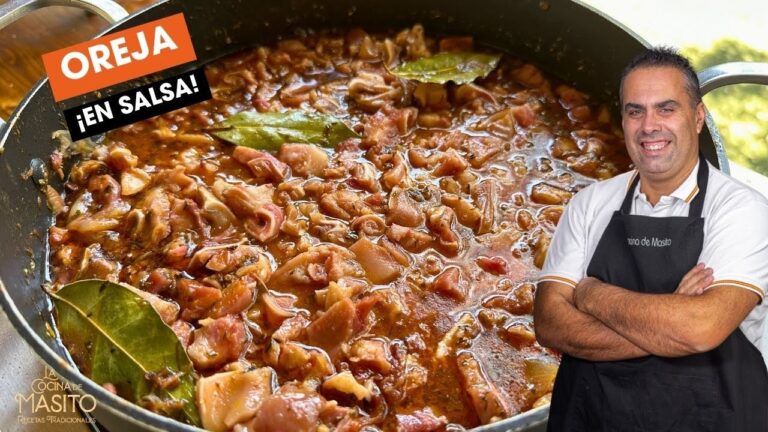 oreja de cerdo en salsa picante