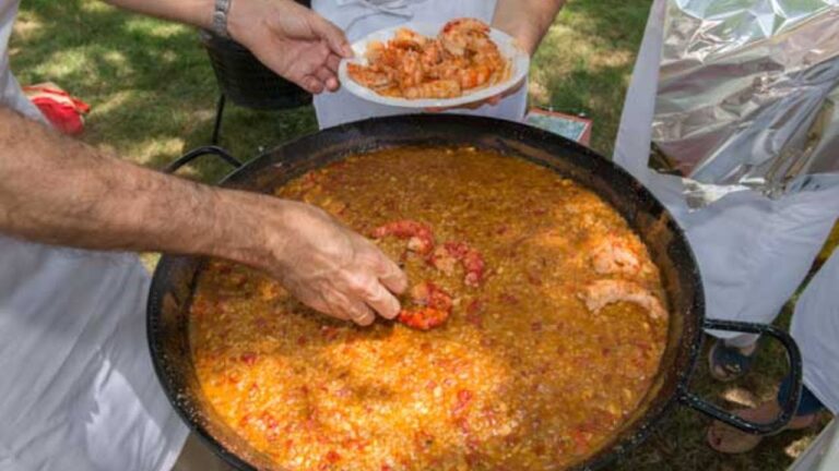 paella para 20 personas de marisco
