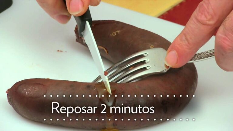 para que no se deshaga la morcilla en el cocido