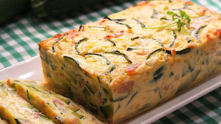 pastel de calabacin y jamon york