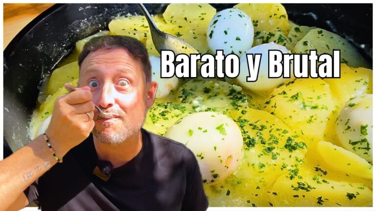 patatas en salsa verde con huevo