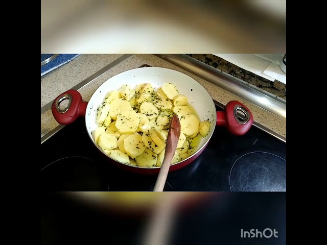patatas en salsa verde sin pescado