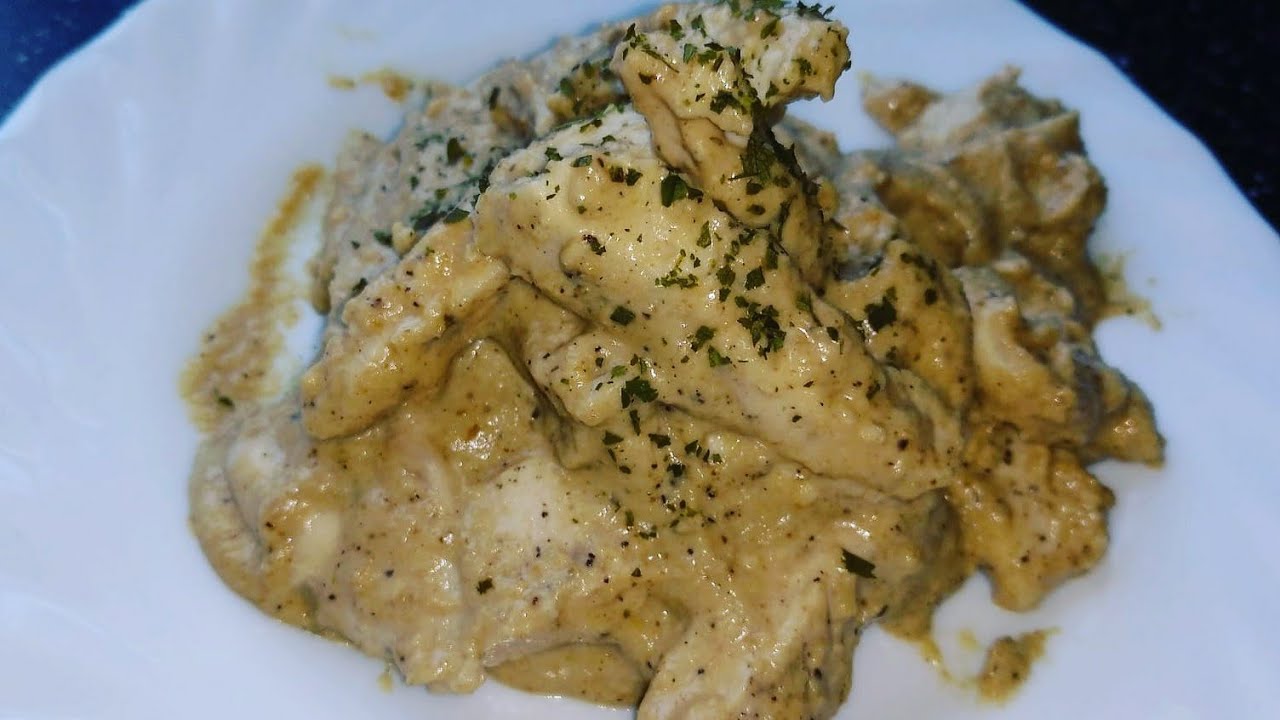 pechugas de pollo con salsa de almendras