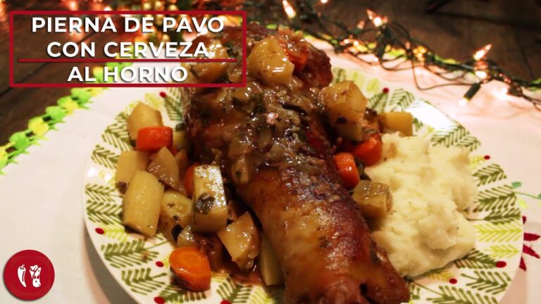 pierna de pavo al horno con cerveza