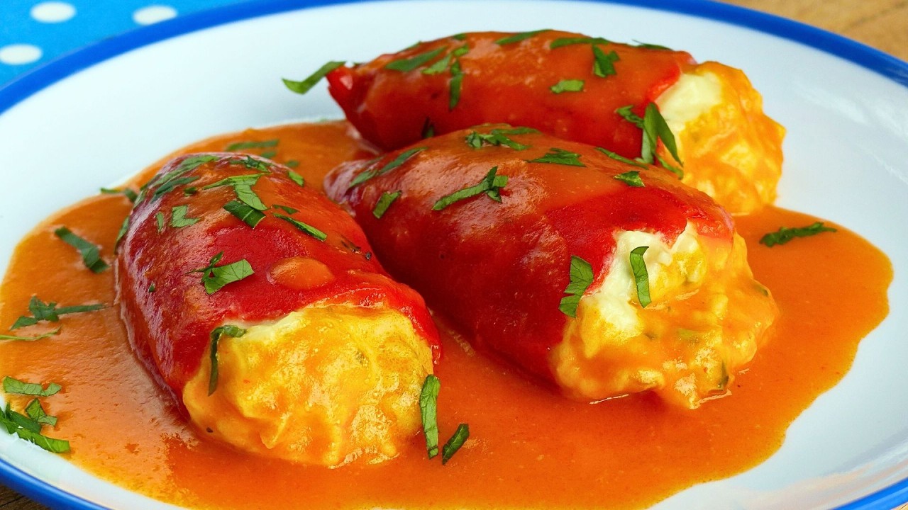 pimientos rellenos de atún y verduras