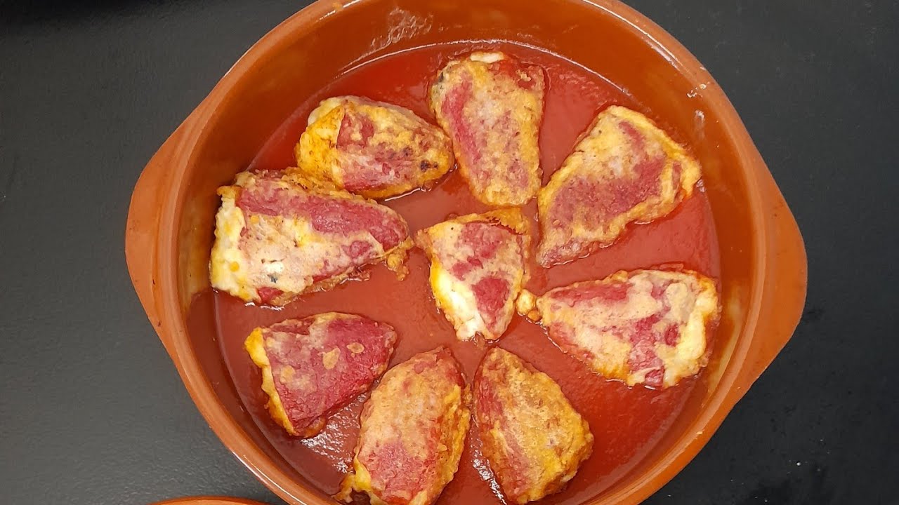 pimientos rellenos de bacalao sin bechamel