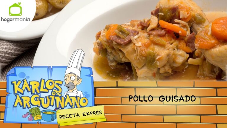 pollo guisado en olla rápida arguiñano