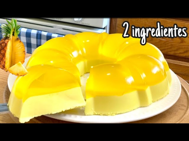 postre de piña con dos ingredientes