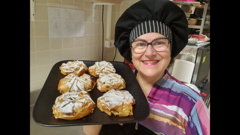 postres con masa filo y chocolate