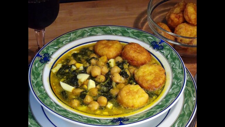 potaje manchego con rellenos de pan