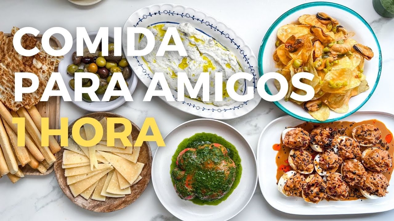 que preparar para comer con amigos