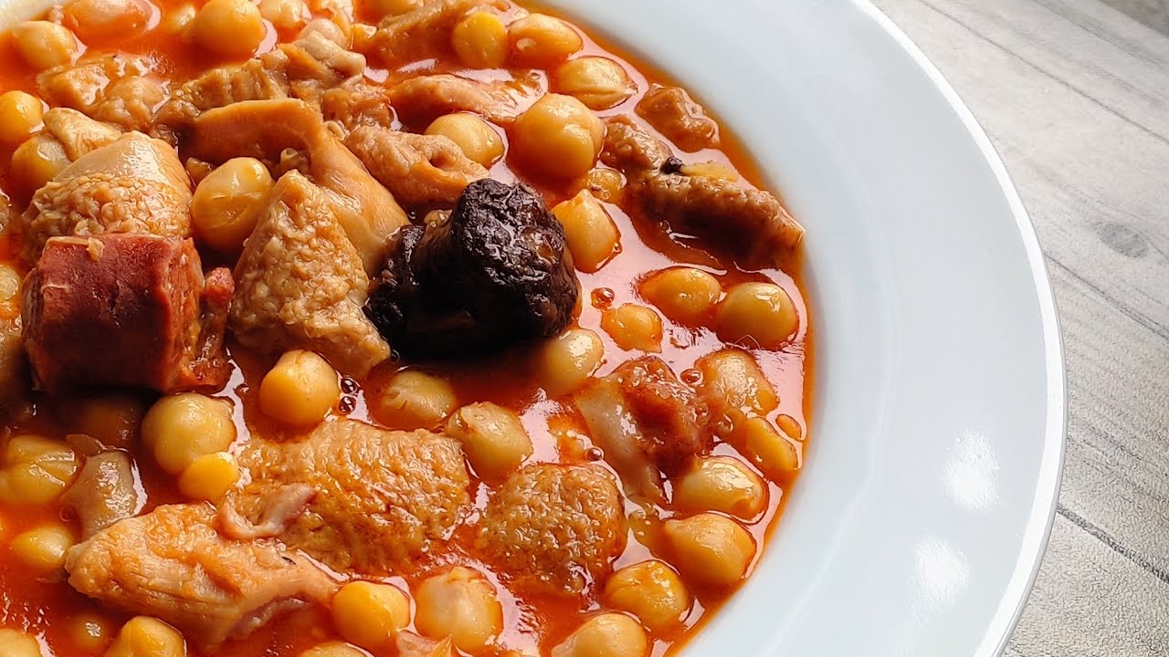 receta callos con garbanzos de bote