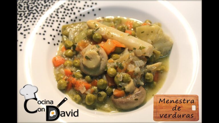 receta con menestra de verduras de bote