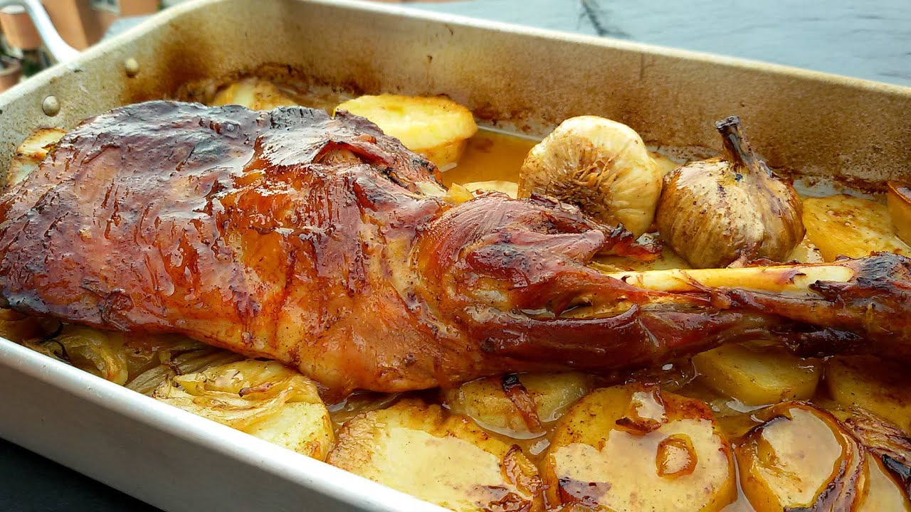 receta de pata de cordero al horno con patatas