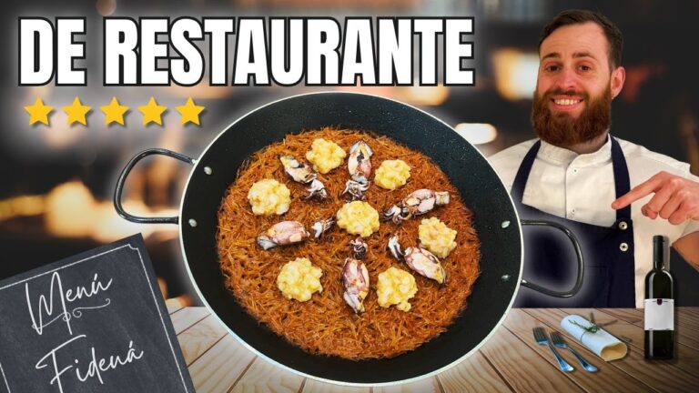 receta fideuá fideo fino proporción caldo