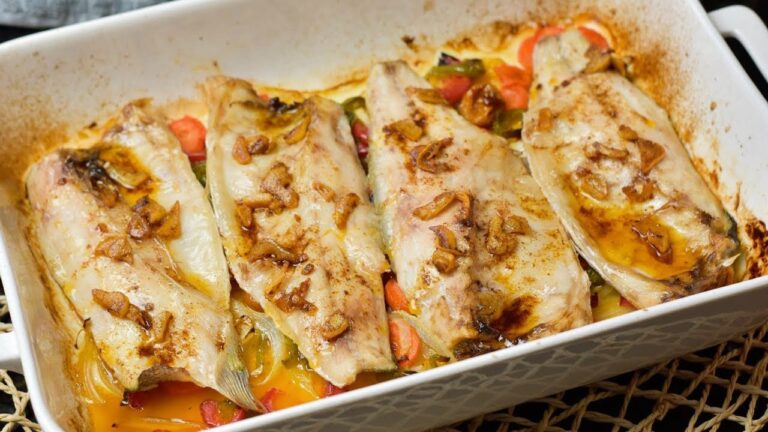 receta lubina al horno con verduras