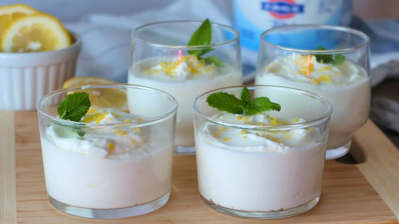 receta mousse de limón con yogur y nata