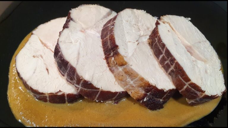 redondo de pavo al horno con verduras