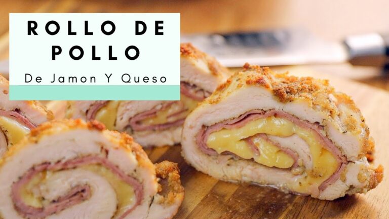 roti de pollo relleno de jamón y queso al horno