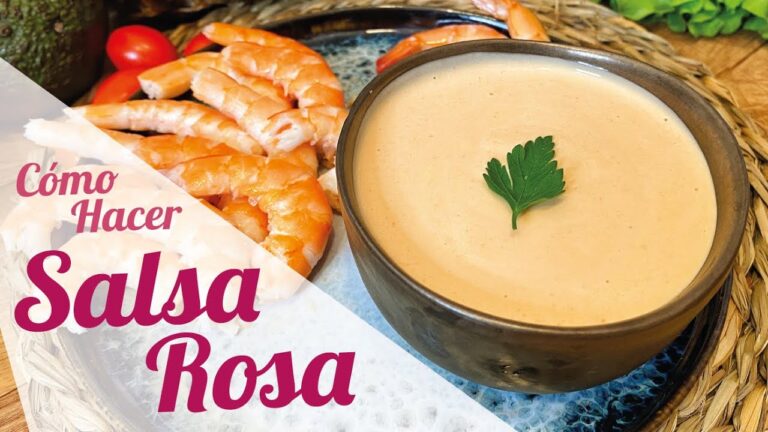 salsa rosa para coctel de marisco