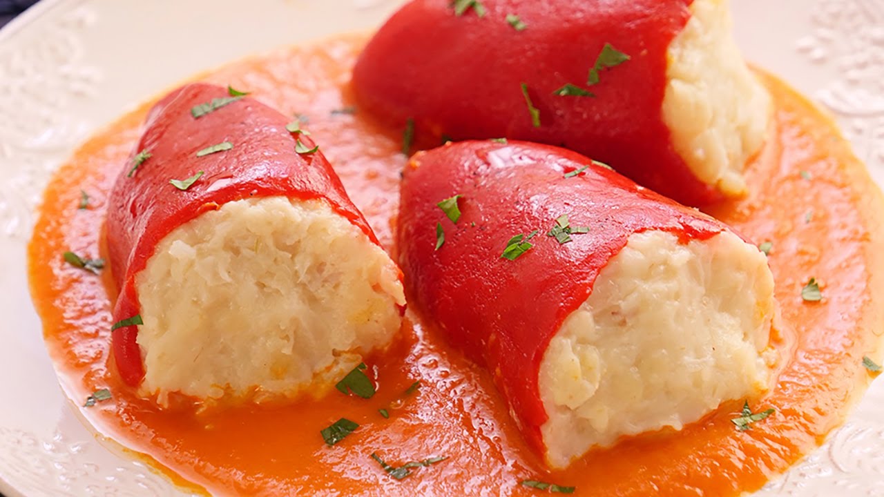 salsas para pimientos del piquillo rellenos de bacalao