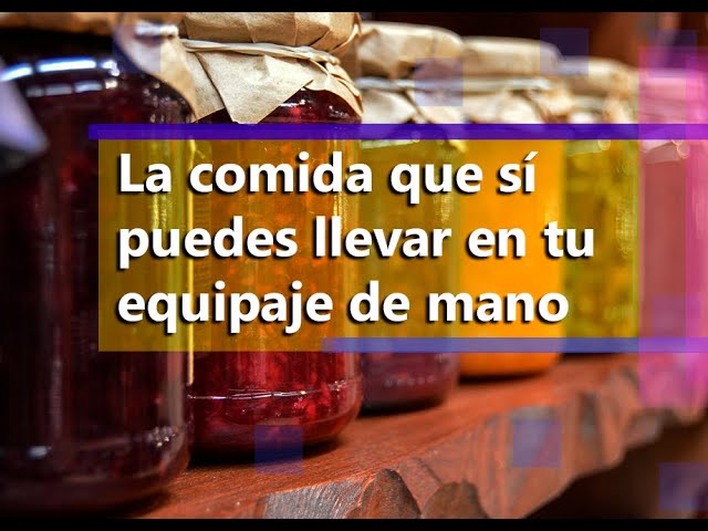 se puede llevar comida en el ave