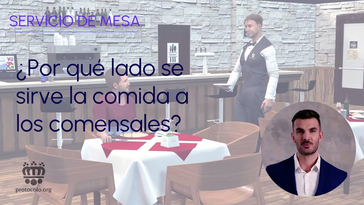 se sirve por la derecha o izquierda