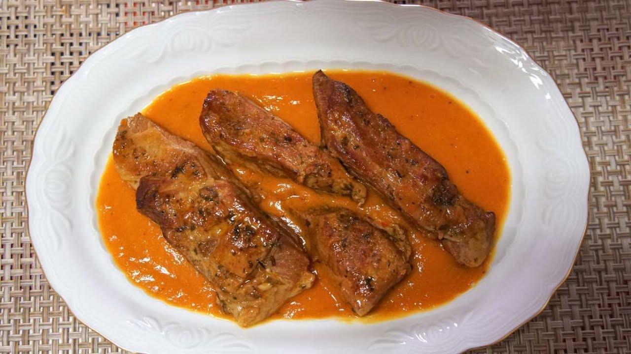 secreto de cerdo en olla express