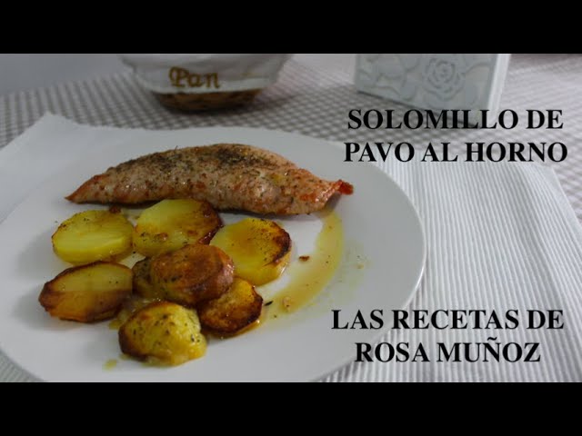 solomillo de pavo al horno con manzana y cebolla