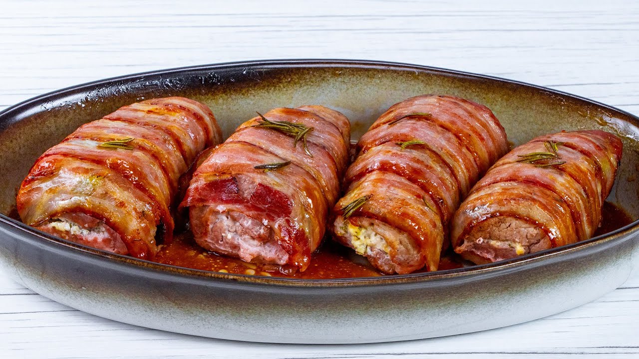 solomillo envuelto en bacon al horno
