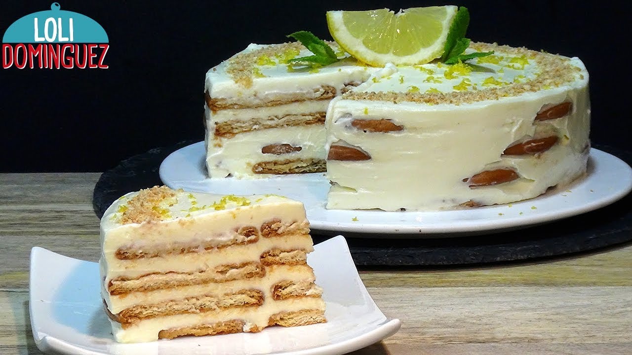 tarta de galletas y limón la lechera