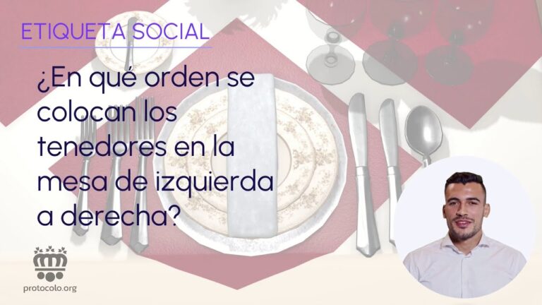 tenedor a la derecha o izquierda