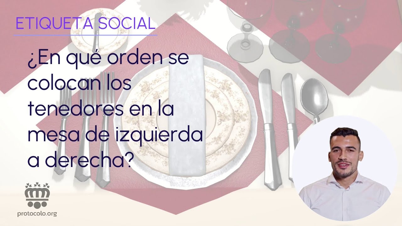 tenedor a la derecha o izquierda