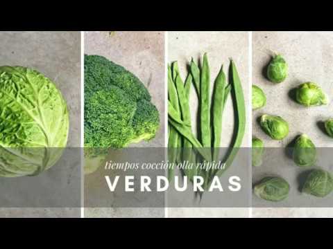 tiempo cocción puré verduras olla rápida