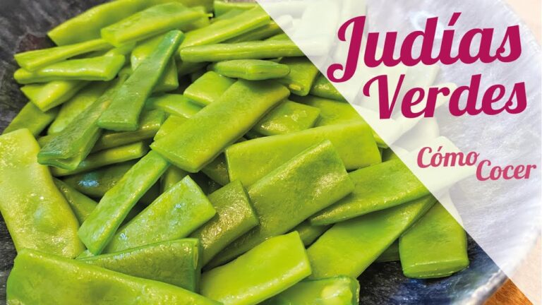 tiempo de cocción de las judías verdes
