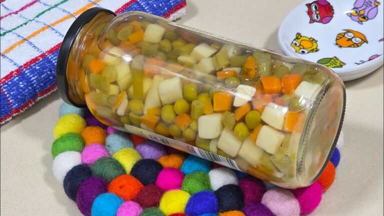 verduras en botes de cristal recetas