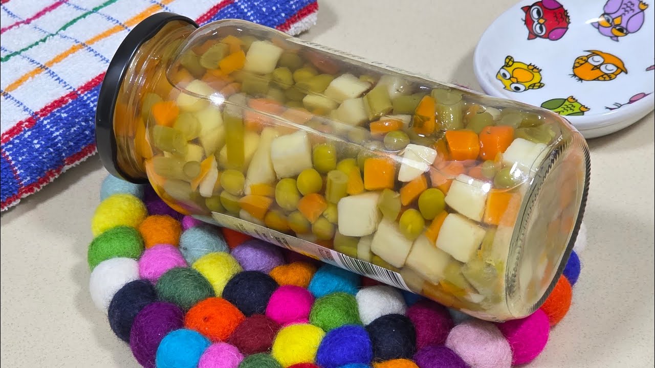 verduras en botes de cristal recetas
